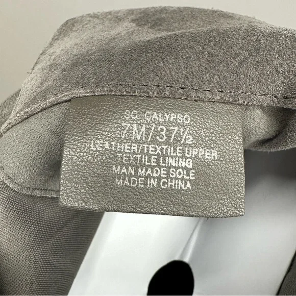 Sole Society Calypso Knee High Boots Suede Leather Gray Women’s Size 7 - Picture 9 of 10